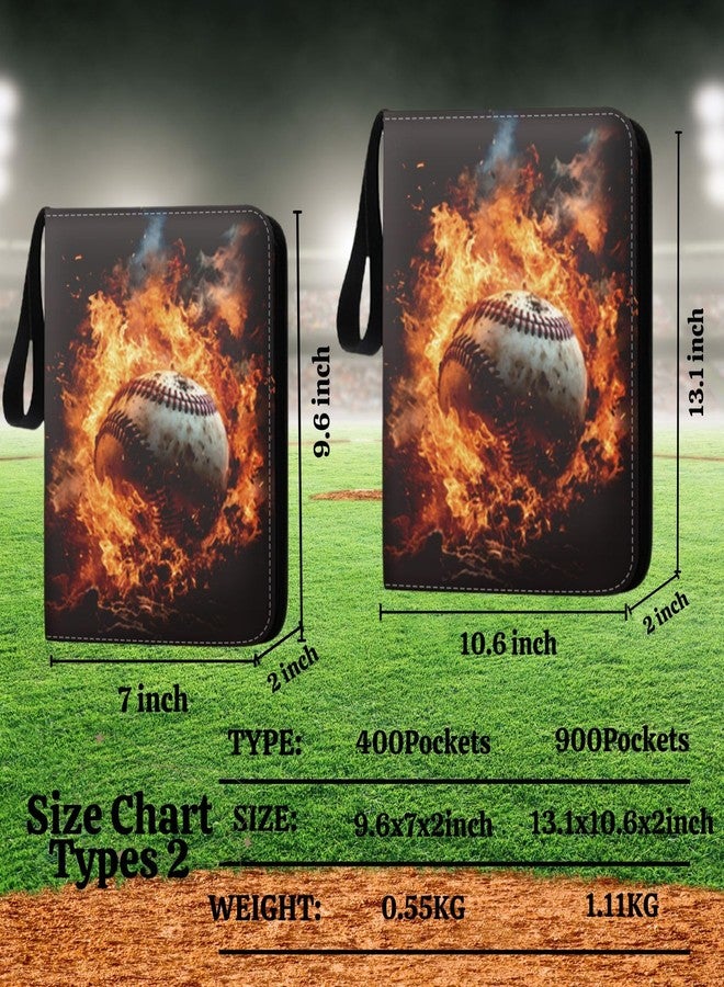 CHIMORY Baseball Card Binder 900 Pockets, Trading Card Collection Sports Card Binder with 50 Removable Sleeves, Double Sided Pocket Sport Card Holder PU Leather Collectible Trading Card Albums Storage - Image 3